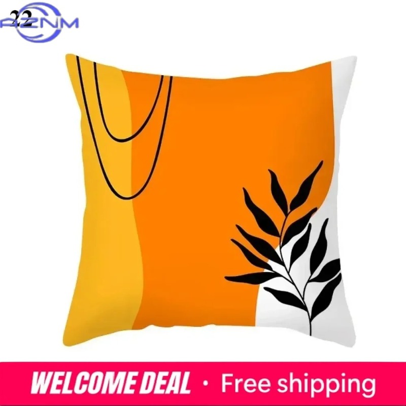 Century Textile & Sewing Supply Avenue C North Saskatoon Sk - Boho Orange Abstract Cushion Cover Mid