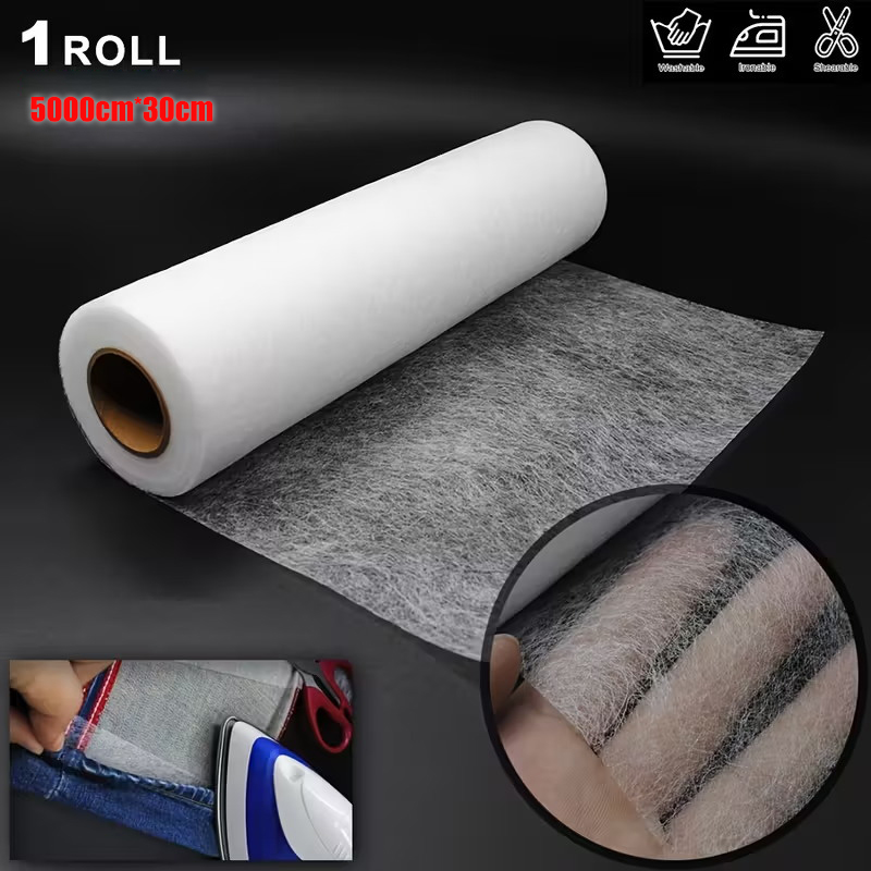Hem Tape Fusible - 1 Roll 164 Ft Long Water-Resistant