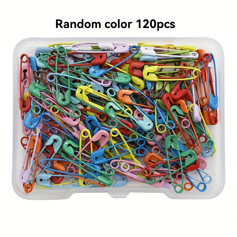 Sewing Factory - 120Pc Bright Candy Color Safety Pins-Safety