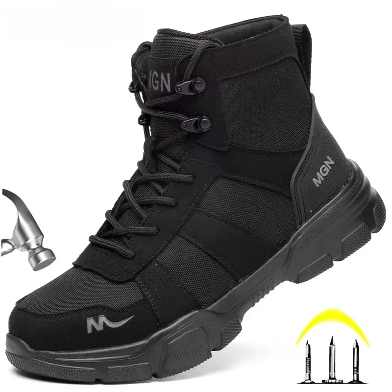 Sewing Garment - Work Boots Indestructible Men's Safety Shoes