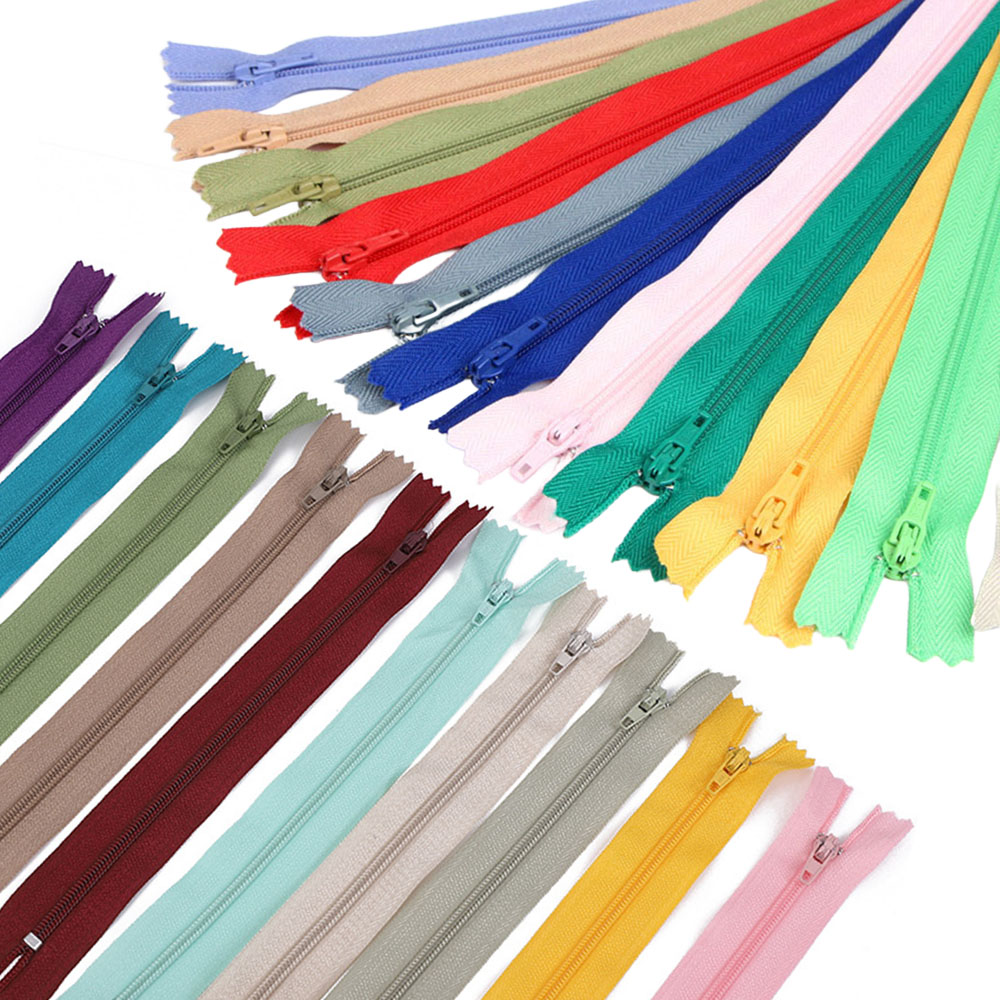 Sewing Garments - 10Pcs Nylon Coil Zipper 20cm Colorful