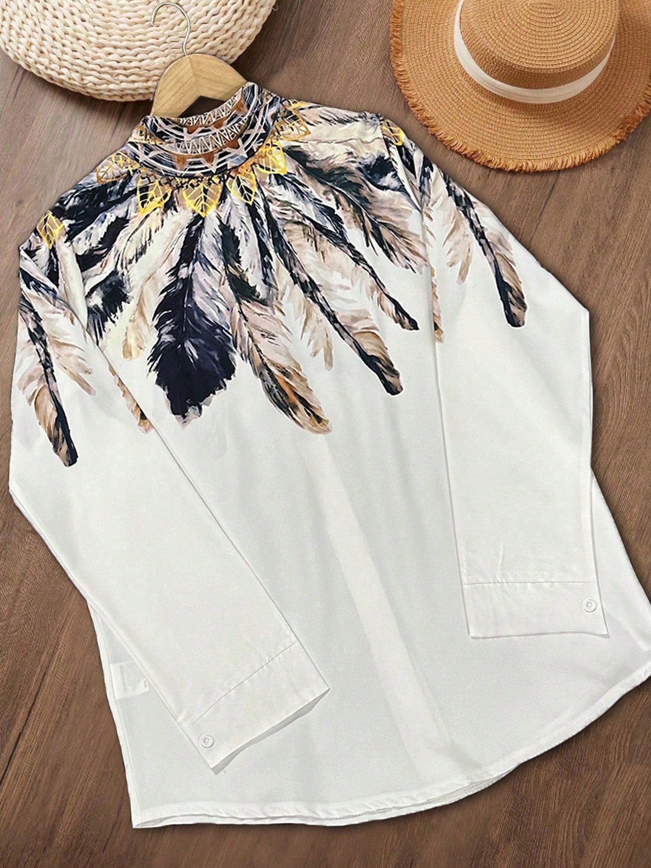Women's Western ethnic print f - Sewing V 评论和价格