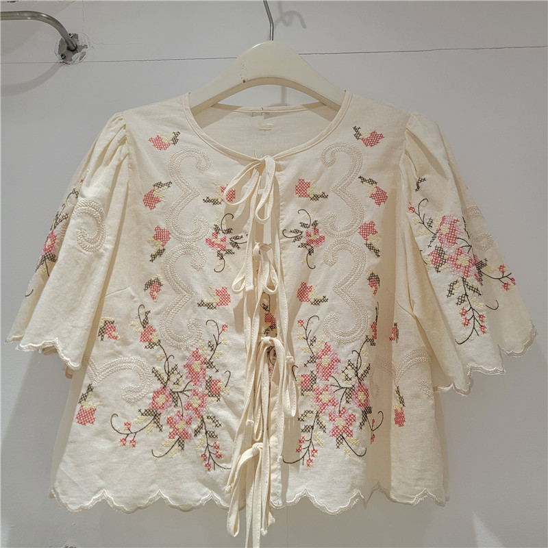 Clothland Women Summer Embroid - Sewing V 评论和价格