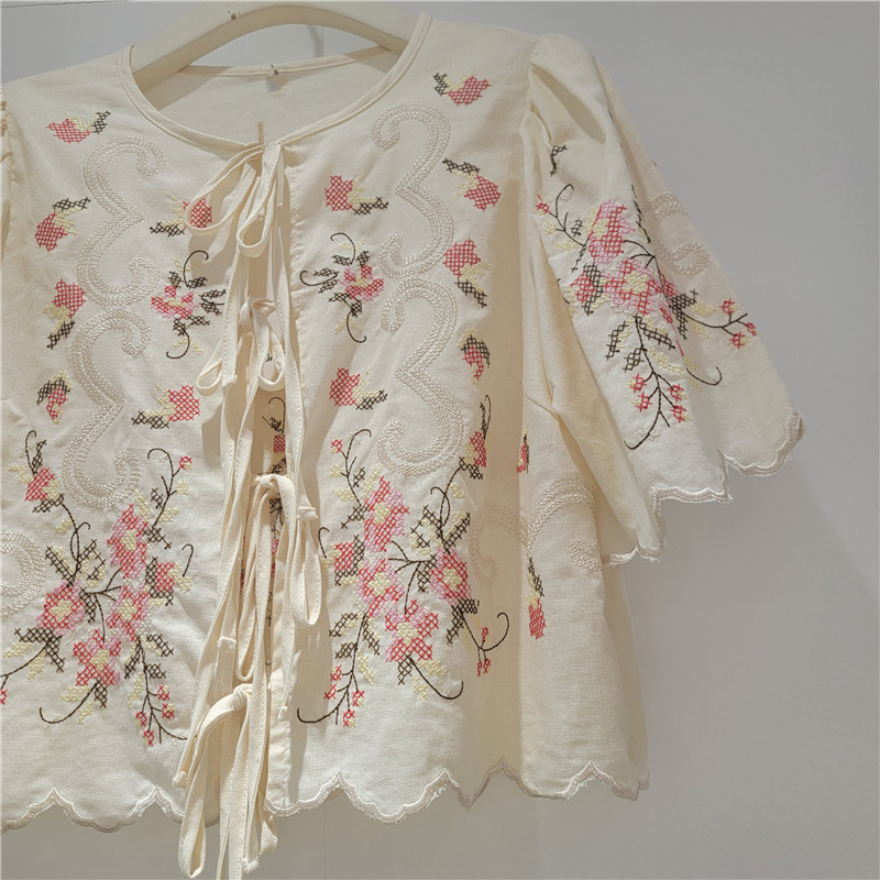 Clothland Women Summer Embroid - Sewing V 评论和价格