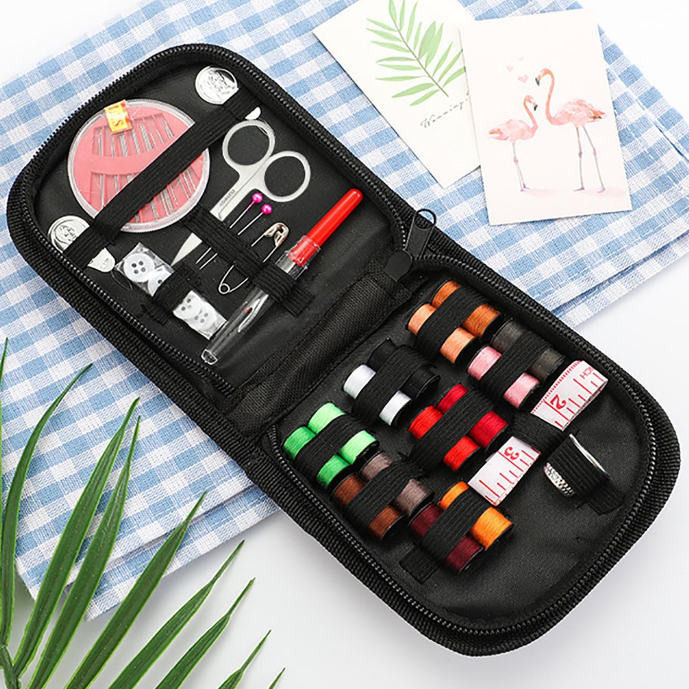 Set of 27 Sewing Kit Including - Needle Threader Tool 评论和价格