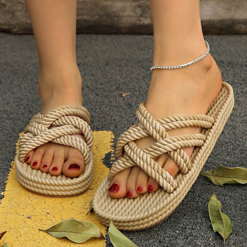 2025 New Summer Women's Hemp R - Elastic Waistband Roll 评论和价格
