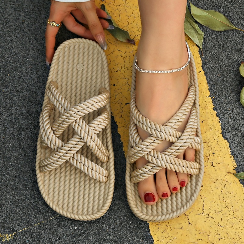 2025 New Summer Women's Hemp R - Elastic Waistband Roll 评论和价格