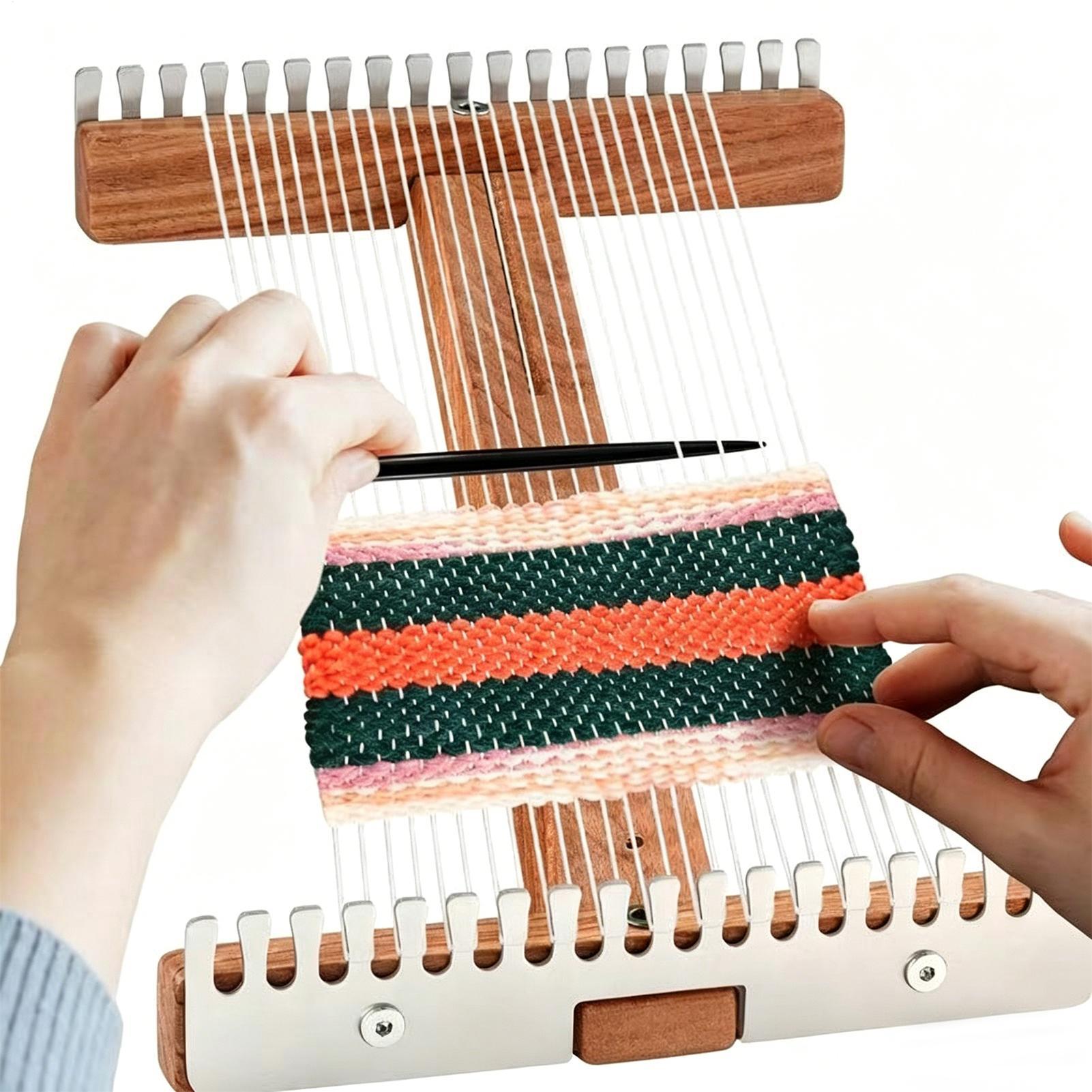 Weaving Loom Adjustable Wooden - Sewing Gathering 评论和价格