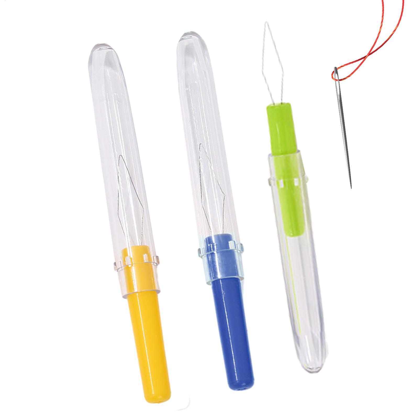 3Pcs Needle Threader with Cove - Needle Threader Tool 评论和价格