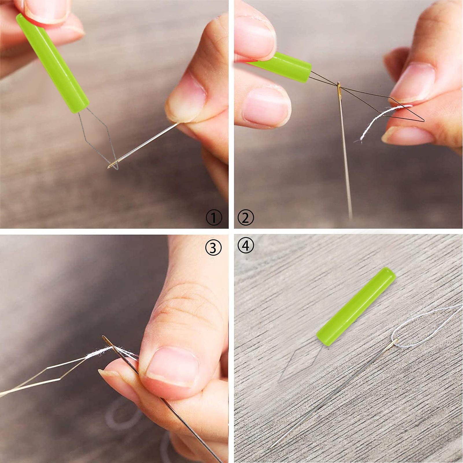 3Pcs Needle Threader with Cove - Needle Threader Tool 评论和价格