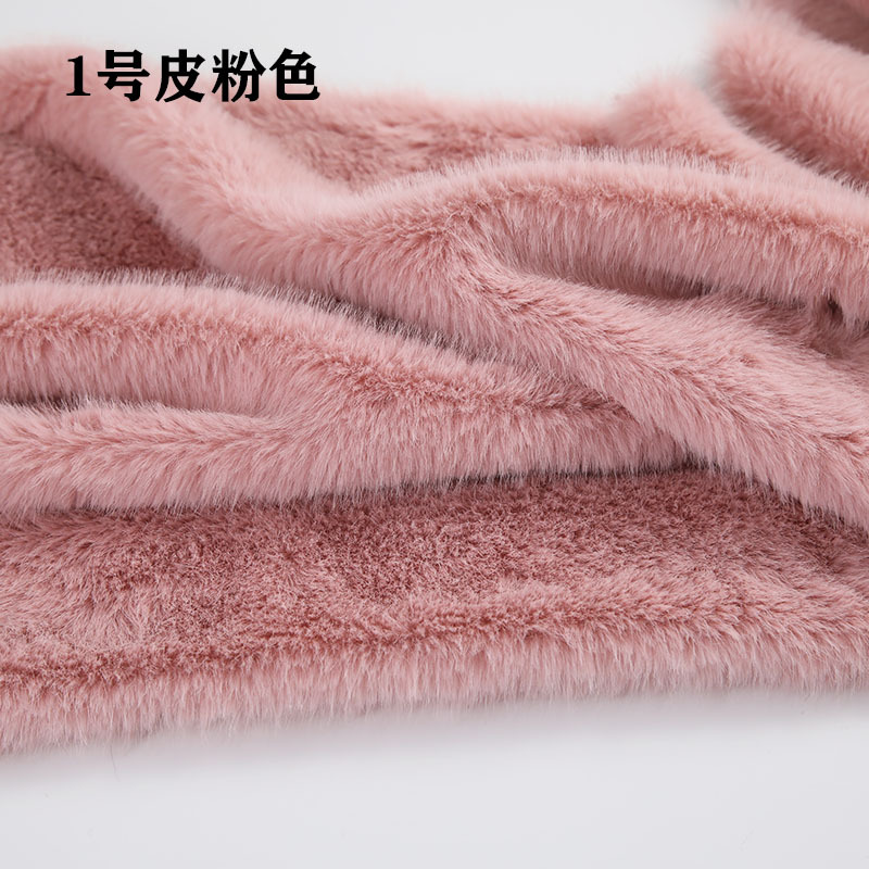 High Low Pile Faux Plush Fabri - Sewing Garment 评论和价格