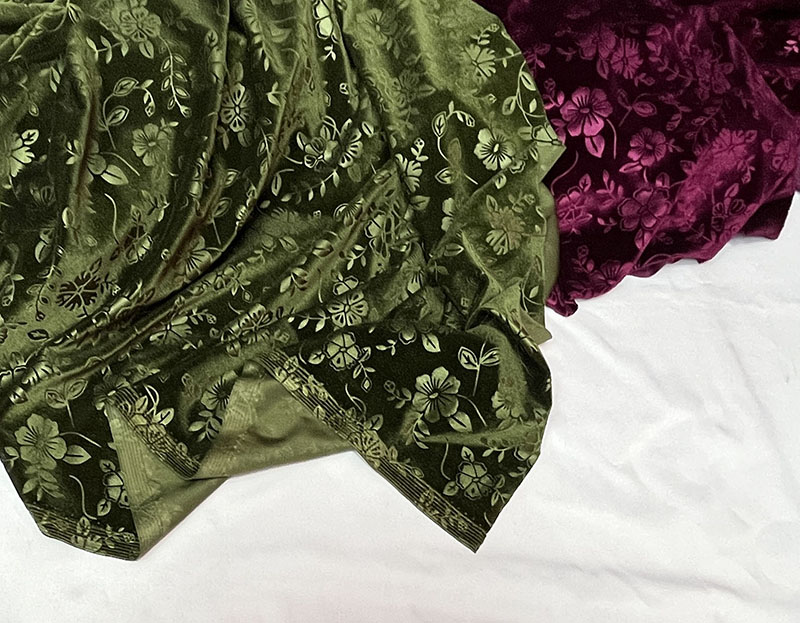 Embossed Stretch Gold Velvet F - Sewing Garment 评论和价格