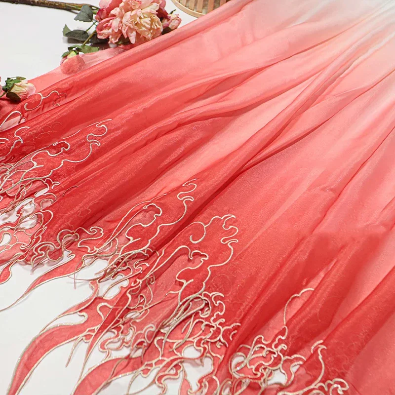 Chinese Style Embroidery Lotus - Sewing Fabric 评论和价格