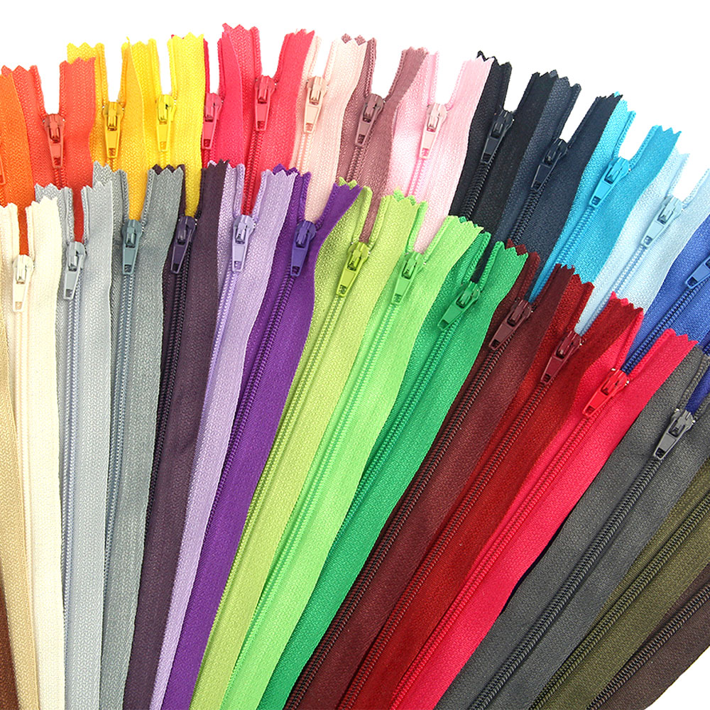 10Pcs Nylon Coil Zipper 20cm C - Sewing Garments 评论和价格