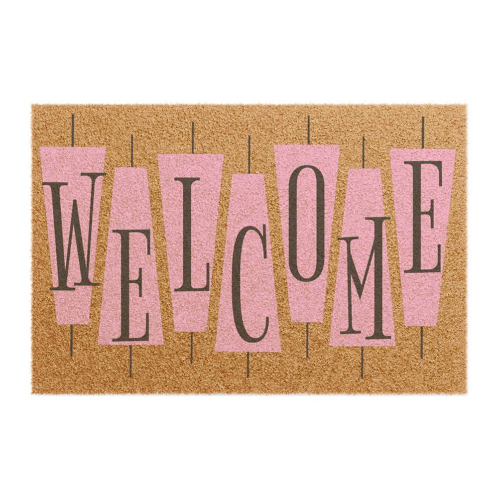 Retro Pink Cute Doormat Welcom - Century Textile & Sewing Supply Avenue C North Saskatoon Sk 评论和价格