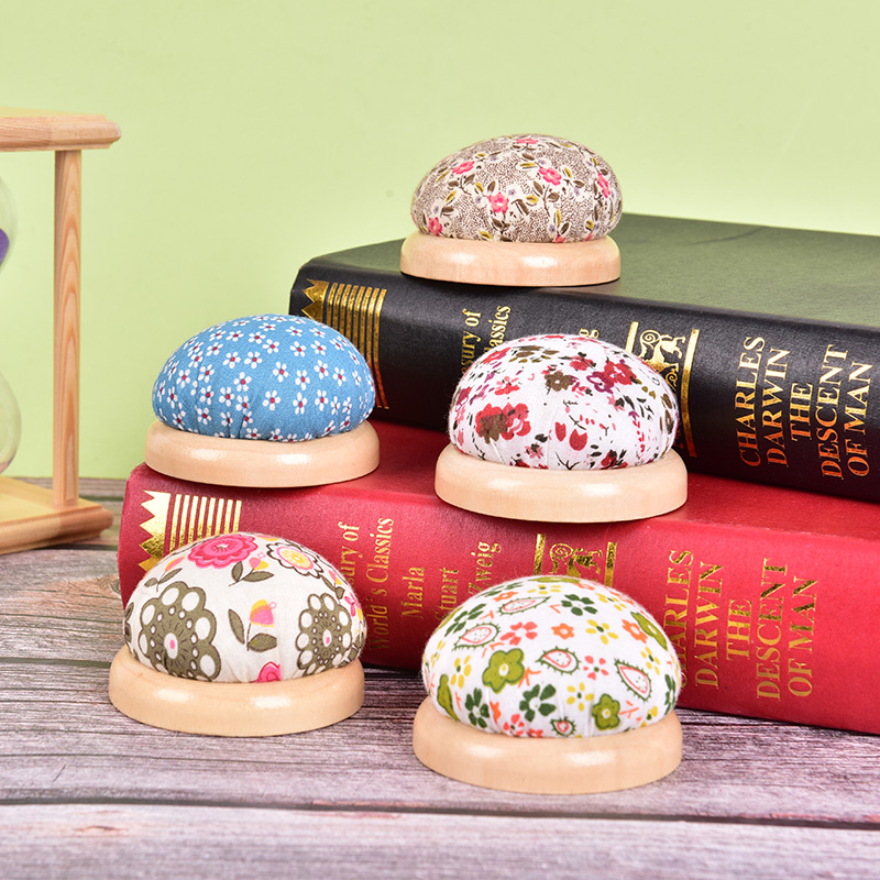 1pc Wood Bottom Base Needle Pi - Sewing Pin Cushion 评论和价格