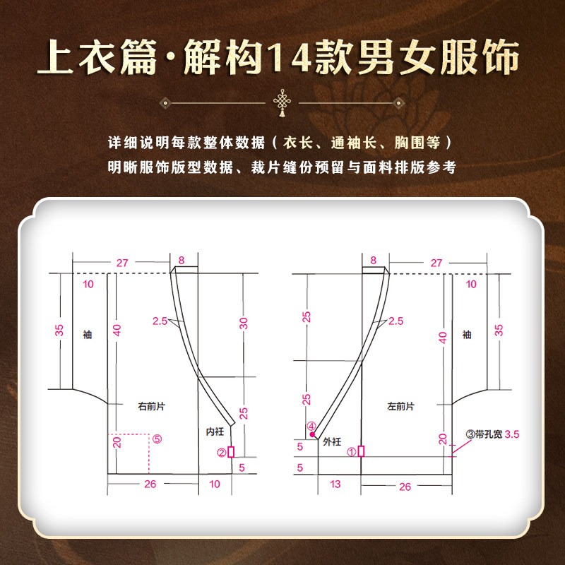 Hanfu Pattern Making Tutorial  - Sewing Garments 评论和价格