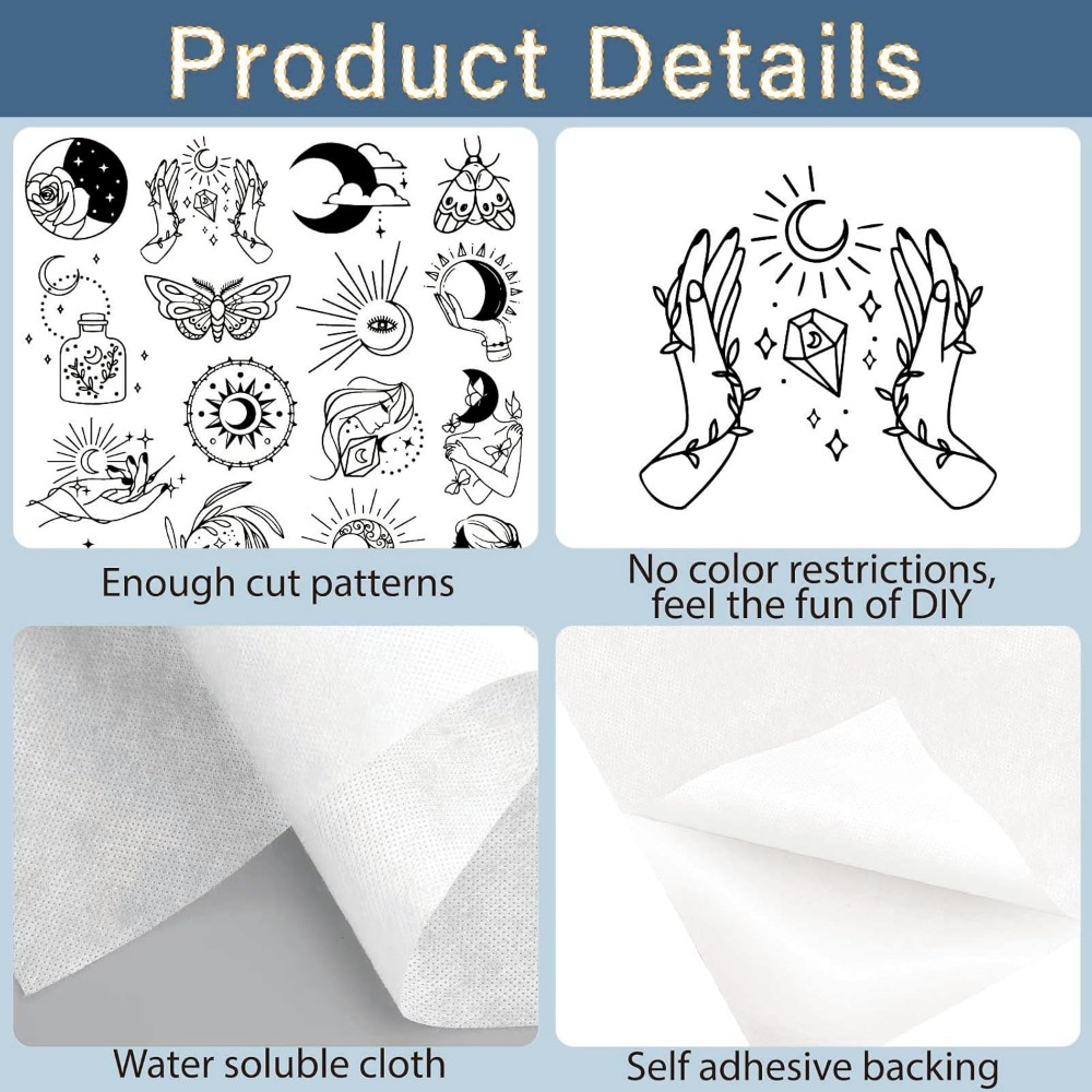 51Pcs Boho Moon Sun Water Solu - Sewing Factory 评论和价格