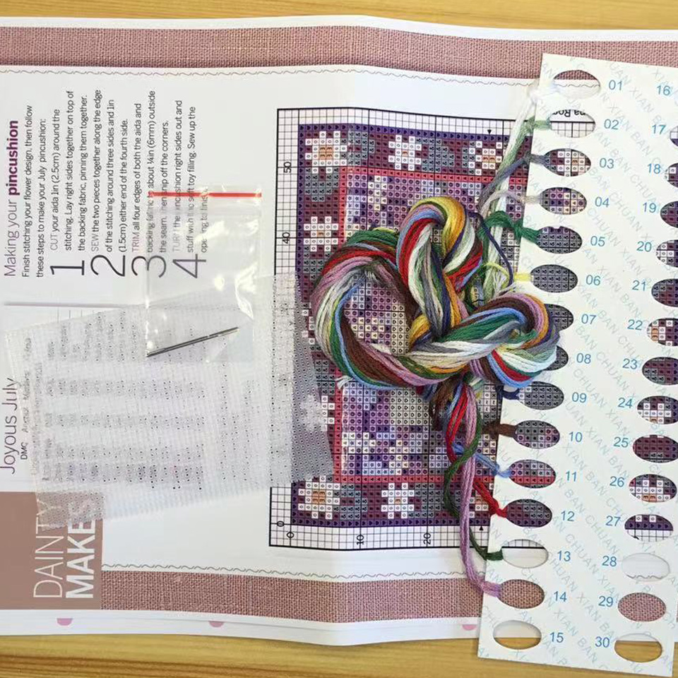 Cross Stitch Kits Stich Pin Cu - Sewing Pin Cushion 评论和价格